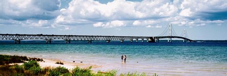 Mackinac Bridge, Michigan by Panoramic Images art print