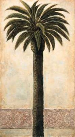 A. Mazo - Silhouette Palms I Size 26x48 by Andre Mazo art print