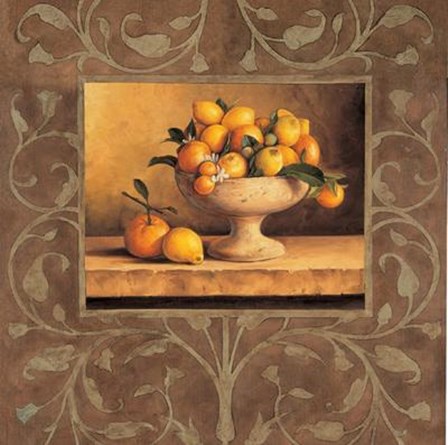 Andres Gonzales - Oranges and Lemons Size 27.5x27.5 by Andres Gonzales art print