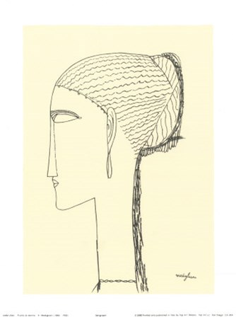 Profilo di Donna by Amedeo Modigliani art print