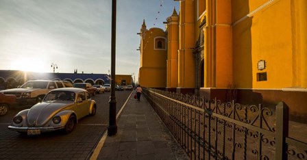 Volkswagen Beetle, Parroquia De San Pedro, Cholula, Mexico by Panoramic Images art print