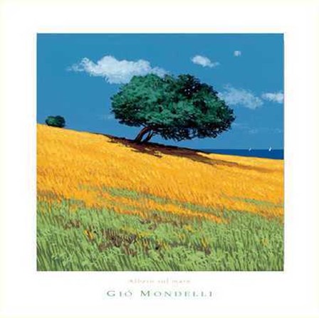 Gio Mondelli - Albero Sul Mare Size 15.75x15.75 by Gio Mondelli art print