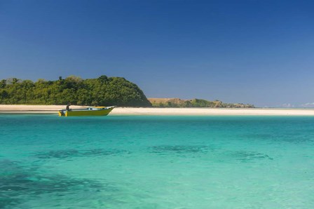 The turquoise waters of the blue lagoon, Yasawa, Fiji by Michael Runkel / DanitaDelimont art print