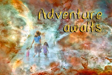 Adventure Awaits by Ramona Murdock art print