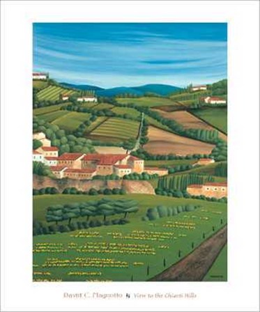 View to the Chianti Hills by David C. Magnotto art print