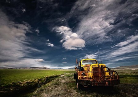 Yellow Truck by Porsteinn H. Ingibergsson art print