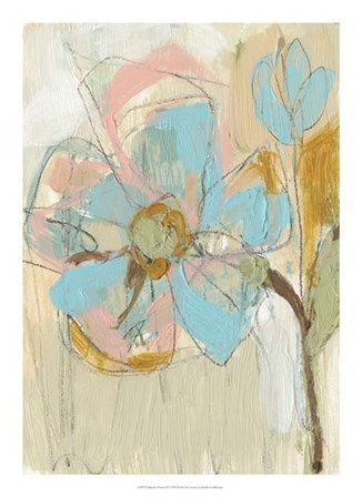 Impasto Flower II by Jennifer Goldberger art print