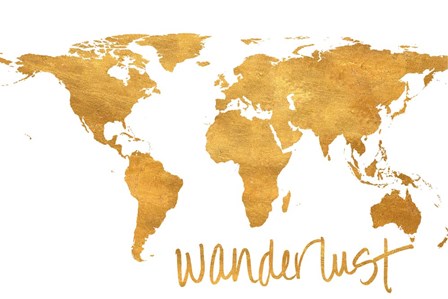 Wanderlust Map by SD Graphics Studio art print