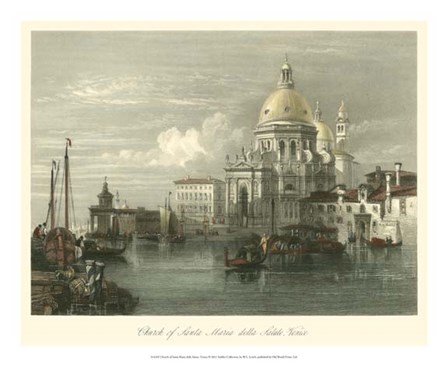 Church of Santa Maria della Salute by W.L. Leitch art print