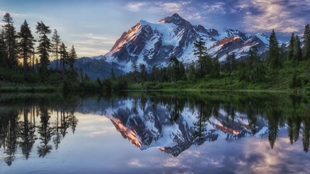 Sunrise On Mount Shuksan by James K. Papp art print