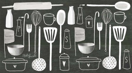 Kitchen Utensils by Katie Doucette art print