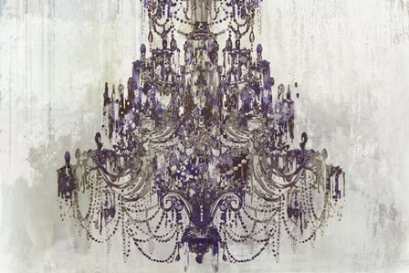 Plum Chandelier on White by Aimee Wilson art print