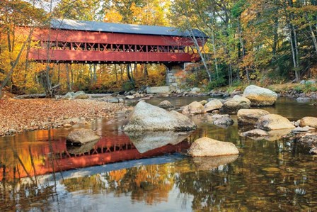 Swift River Covered Bridge by Alan Majchrowicz art print