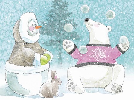 Polar Cap Friends I by Beth Grove art print