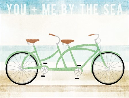 Beach Cruiser Tandem v2 by Michael Mullan art print