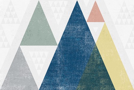 Mod Triangles I Soft by Michael Mullan art print