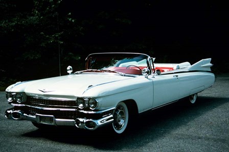 1950s 1959 El Dorado Biarritz Cadillac Convertible by Vintage PI art print