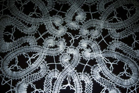 Bruges Belgium Detail Of Hand Made Lace by Vintage PI art print