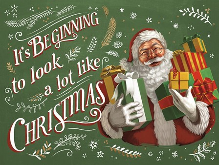 Santas List IV by Janelle Penner art print