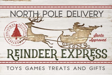 Reindeer Express by Jennifer Pugh art print