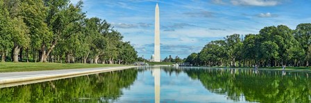 Reflection of Washington Monument on Water, Washington DC by Panoramic Images art print