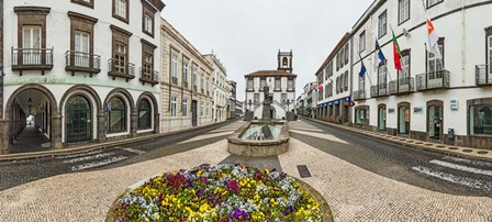 Ponta Delgada City Hall, Sao Miguel, Azores, Portugal by Panoramic Images art print