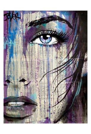 Indigo Feel by Loui Jover art print