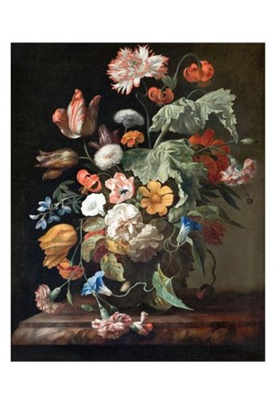 Rachel Ruysch, Still-Life with Flowers by Dutch Florals art print