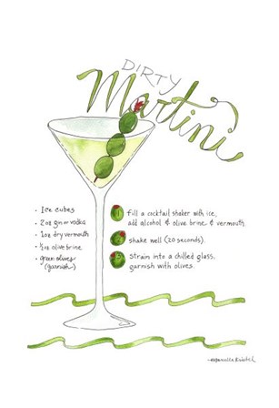 Dirty Martini by Marcella Kriebel art print