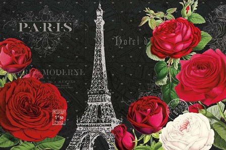 Rouge Paris I Black by Katie Pertiet art print