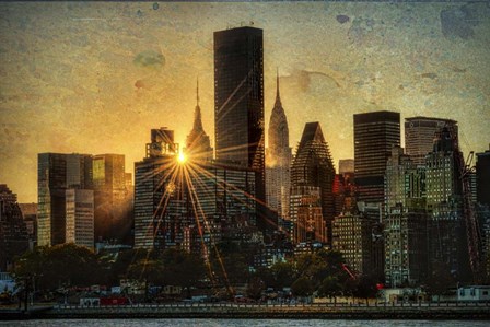 Mid-Manhattan Sunset D by Franklin Kearney art print