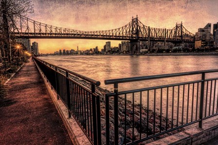 Queensboro at Twilight A by Franklin Kearney art print