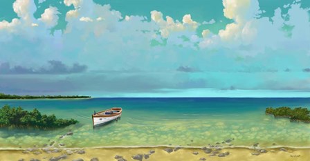 Schooner Island by Rick Novak art print