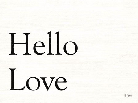 Hello Love by Jaxn Blvd art print