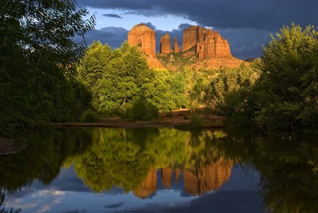 Catherdral Rock Refelction by Tom Brossart art print