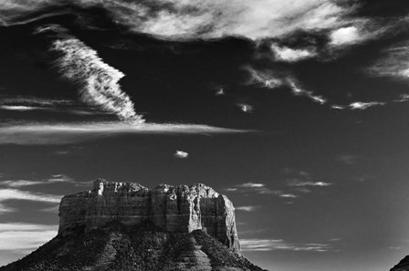 Vertical Castle Rock Sedona Arizona National Forest by Tom Brossart art print