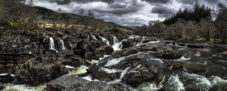 Glen Etive Waterfall Panorama by Duncan art print