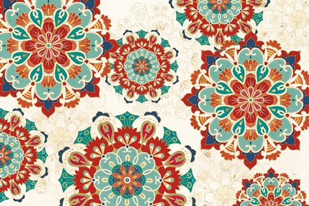 Folk Floral VIII by Veronique Charron art print