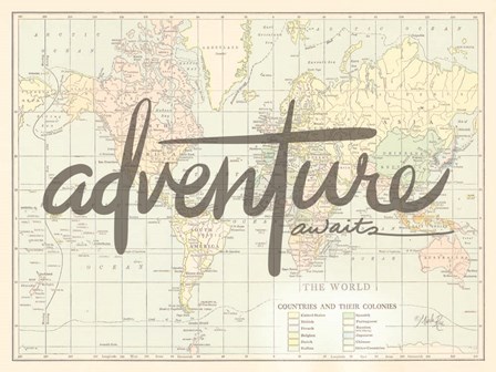 Adventure Awaits by Marla Rae art print