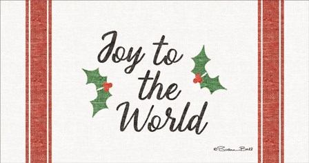 Joy to the World Grain Sack by Susan Ball art print